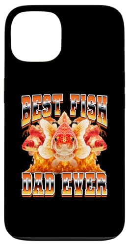 Best Fish Dad Ever Goldfish ̓ 90N u[cbOX^C X}zP[X iPhone 13 p