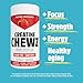 PVL Creatine Chewz – Sugar-Free Chewable Creatine Supplement for On-The-Go Use – 5g Creatine Monohydrate Per Day – Pre Workout & Muscle Recovery Support – 80 Tablets – Mixed Berry