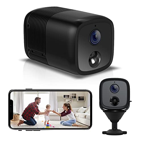 UCOCARE Camera Surveillance WiFi Interieur, 1080P HD Caméra de Surveillance sans Fil [Mise à Jour 2600 mAh], Audio 2 Voies, Vision Nocturne IR, Détection Humaine Intelligente, Installation Facile