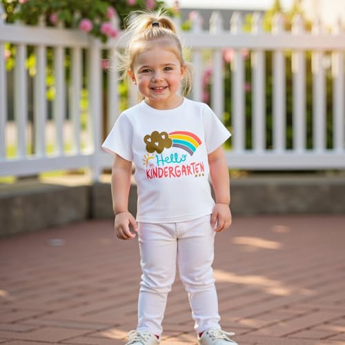Back to School Outfits for Girls Letters First Grade Shirt First Day of School Shirt for Preschool Kindergarten3