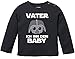MoonWorks® Baby Langarmshirt Vater ich Bin Dein Baby Bio Baumwolle Babyshirt Jungen Mädchen lustig Spruch Nerd Longsleeve Shirt schwarz 68/74 (4-9 Monate)