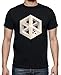 tostadora T-Shirt à Manches Courtes Monument Valley pour Hommes - Noir 5XL - ref. 823516-P