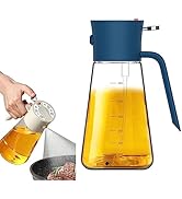 auvstar Öl Sprühflasche,Ölspray zum Kochen,Ölflasche aus Glas,Ölsprüher für Speiseöl,2 in 1 Spend...