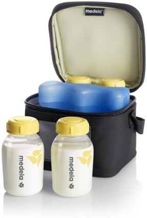 Medela Cooler Bag with 150 ml BPA-free bottles - Set of 4 storage bottles for expressing, freezing and storing breast milk, with a storage bag for transporting breast milk
