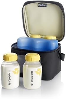 Medela Cooler Bag with 150 ml BPA-free bottles - Set of 4 storage bottles for expressing, freezing and storing breast milk, with a storage bag for transporting breast milk