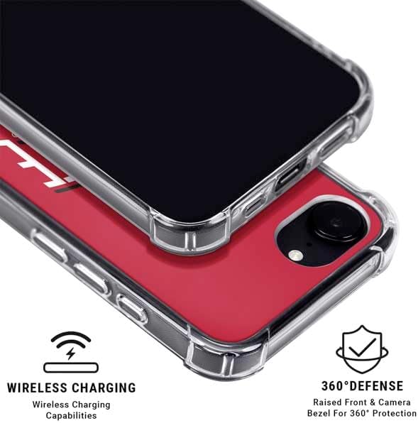Skinit Clear Phone Case Compatible with iPhone 16e - Officially Licensed Ohio State University Buckeyes Red Logo Design