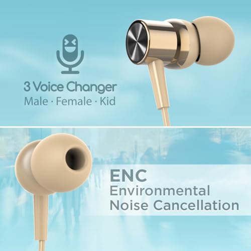 Image of LANDMARK BH118 Play 3.0 in-Ear Bluetooth Neckband with Mic, 10Hrs Playtime, ASAP Charge, ENC Mic, 3 Voice Changer, BT v5.0, Smart Magnetic Buds, IPX4, Dual Pairing (Gold)