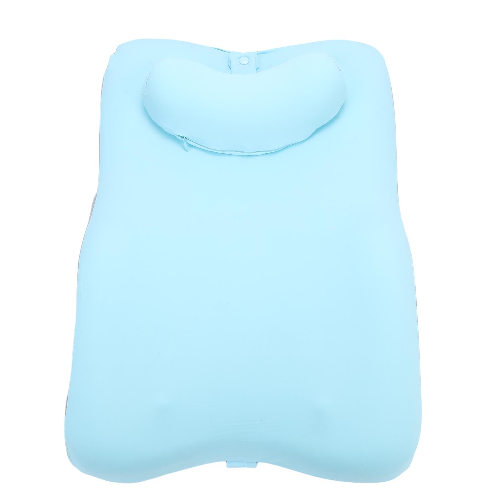 Cuscino di Supporto per la Schiena Design Curvo 3D, Supporto Mirato per L'allineamento della Colonna Vertebrale, Migliora il Comfort per L'uso Quotidiano, Cuscino di Grandi Dimensioni (blu