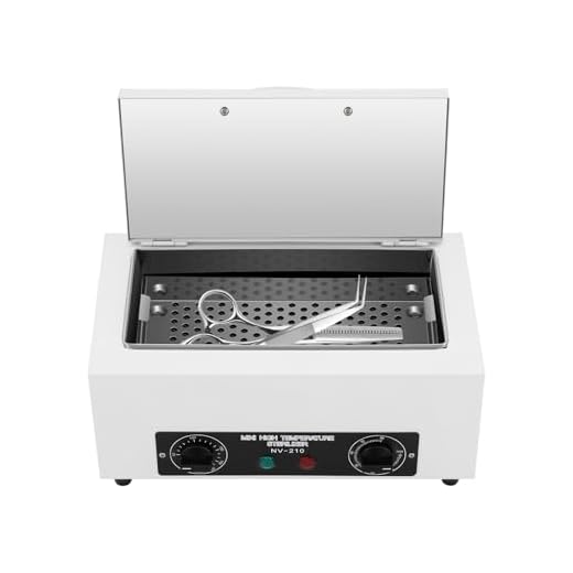 DIFU Sterilisator für Instrumente Heißluftsterilisator 1.5L Desinfektion Sterilisationsgerät mit Timer Kontrolle für Kosmetik, Tattoo, Fusspflegestudios, Friseursalon, Studio, Nagelstudio