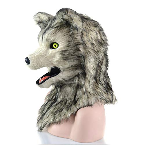Amazon.co.jp: Animal Headgear ムービングマウスマスクブルートウルフ