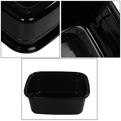 Anbers 14 Quart Dish Pan, Black, 4-Pack #TOP4