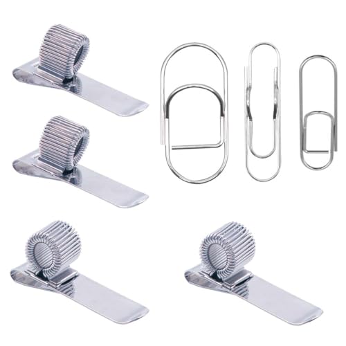7 Piezas Soportes para bolígrafos con Clip de Bolsillo Horizontal para bolígrafos, Soporte Doble de Metal para bolígrafos para Clip de Bolsillo, Ideal para el hogar,Clips de Bolígrafos Soporte Metal