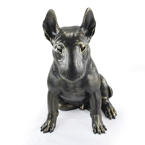 Art-Dog Statue de Chien Taille Naturelle - Sculpture en Résine Faite à la Main - Sculpture pour l'Intérieur et l'Extérieur - Décoration Unique - Bullterrier II