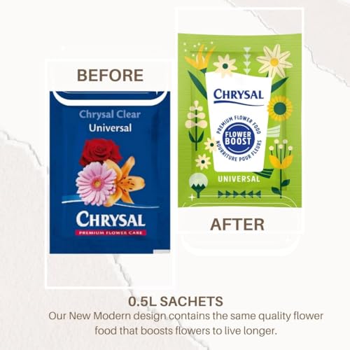 Chrysal Clear Flower Food Packets 5g/0.5 L - 100 unidades miniatura 3