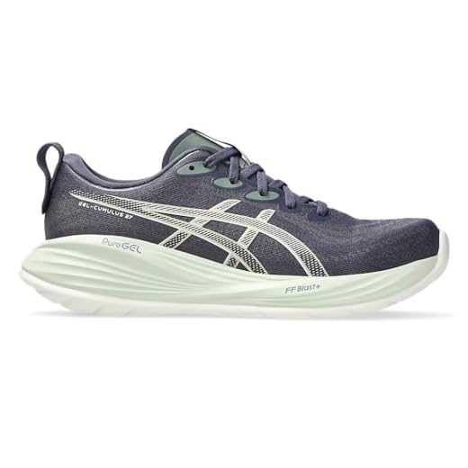 Asics Tênis de corrida feminino Gel-Cumulus 27, Creme de neblina índigo, 35