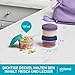 Sistema Snack Pots Mini Bites TO GO Frischhaltedosen | 130 ml | stapelbare Snack-Boxen mit Deckel | BPA-frei | 3 Stück