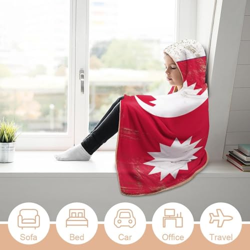 Plaid à capuche Népal pour des soirées cocooning chaleureuses à la maison