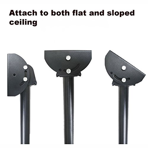 VideoSecu LCD Plasma Flat Panel TV Ceiling Mount Bracket for Most 37-60" Plasma TV Flat Panel Displays, Some up to 75" LED TV with VESA 200x200 400x400 600x400 680x460mm MPC53B 1S5