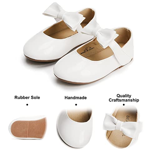 Image of Felix & Flora Toddler Flower Girl Dress Shoes - Girl Ballet Flats Party School Shoes Wedding
