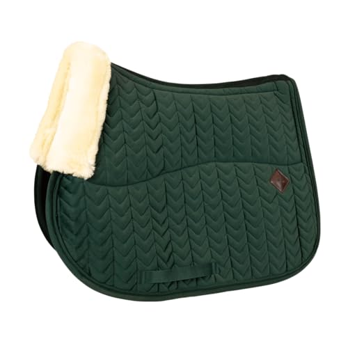 Tapis de selle Kentucky velours vert parfait pour les concours hippiques et le dressage