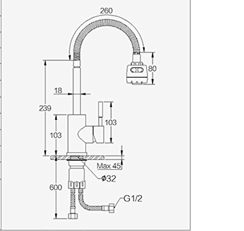 Sus304 Stainless Steel Universal Water Faucet Cold And Hot Single Cold Kitchen Sink, Wall Type Mop Pool Faucet Kitchen Sink, Washing Basin Pot Drawing Process Tap