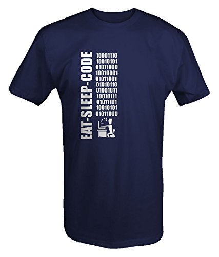 Eat Sleep Code Computer Programming Nerd Gamer T shirt -Medium