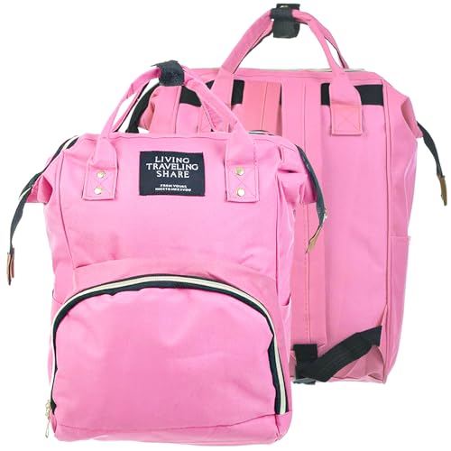 Image of BellaStella Baby Diaper Bag Multiple Pockets Polyester Insulated Travel Backpack Adjustable Padded Shoulder Strap Pack of 1 Pc (Style-3)