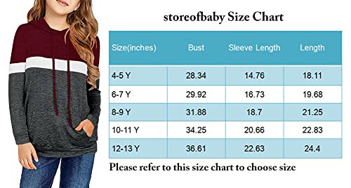 Storeofbaby Girls Hoodies Sweatshirt Cute Kangaroo Pocket Tunic Shirts Loose Tops #TOP5