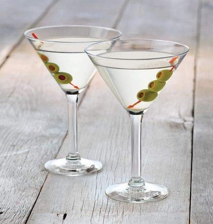 PATRANI FASHION Martini Glass, Wine Glass 185 ML Set of 2 for Cocktails, Water, Wine, Juice, Dessert and Everyday Use Crystal Clear Classic Margarita Glasses, Premium Hand Blown Cocktail 2