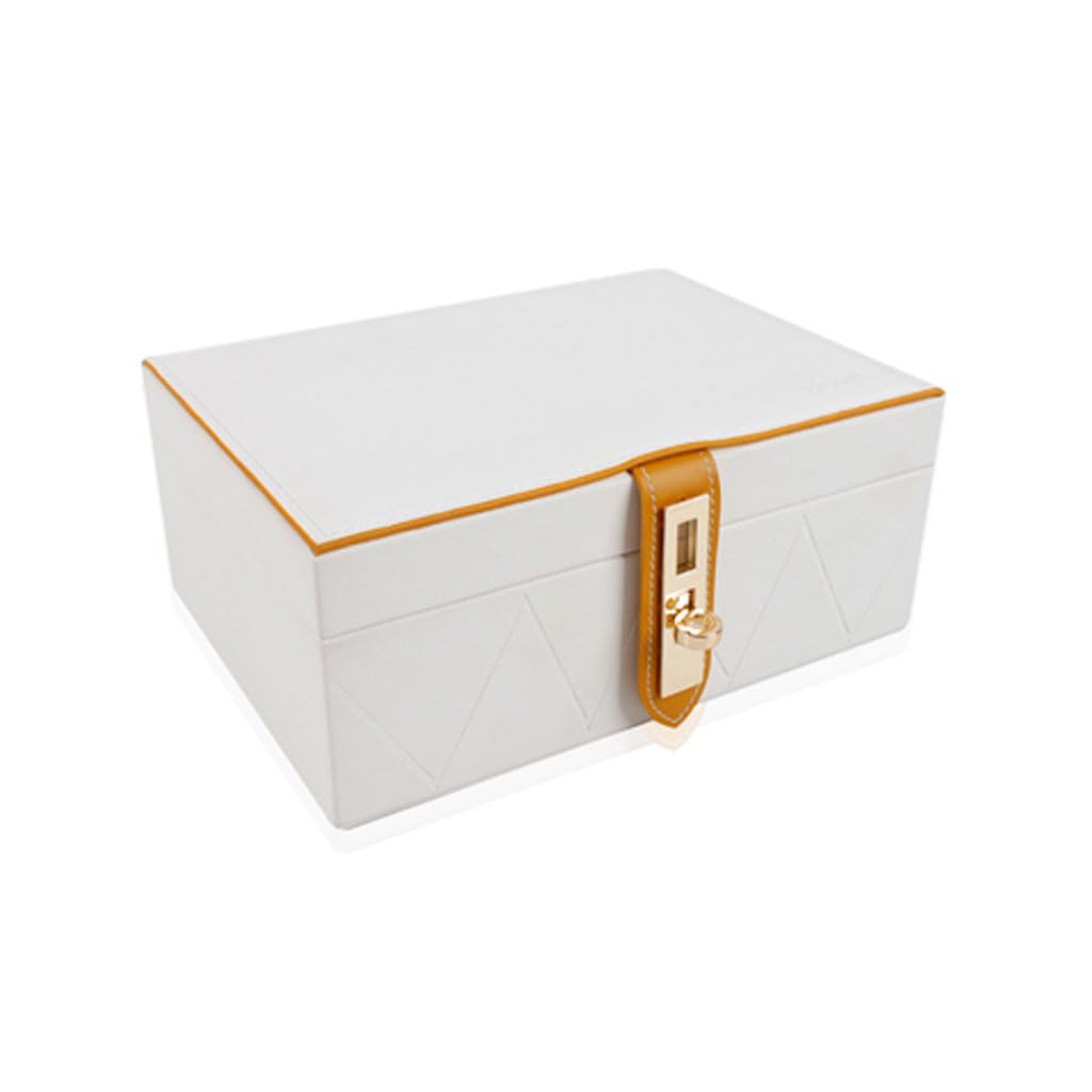 CVHfhjTG jewellery box, Jewelry Box Princess Style Display Storage Case, Holder with Small Compartments, Organizer for Necklace Bracelet Earrings Watch Women Girls(A)