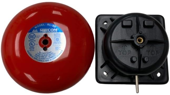 6" Fire Alarm Bell - 24VDC / 4 Wire
