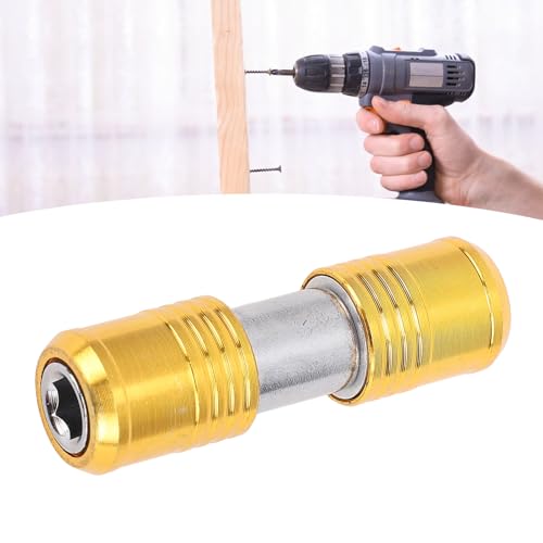 2-teiliger Doppelseitiger Bithalter, Verlängerungsstange für Innensechskant-Adapter aus Kohlenstoffstahl, für 1/4-Zoll-Sechskantschaft-Bits, Schnellverschluss, mit Sicherem