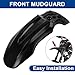 Motorcycle Front Wheel Mudguard, PSLER Dirt Bike Plastics Mud Guard, Crf50 Body Mudguard Kit for CRF50 Style 125CC Pit PRO Trail Dirt Bike, Tuttio Tutti Soleil 01 Electric Dirt Bike, Black