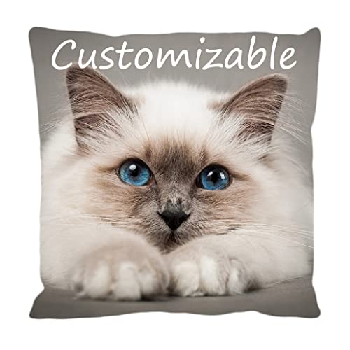 LEECUM Custom Photo Pillowcase Print Any of Your Design Throw Cover Pillow Case for Office Living Room Bedroom Chair Sofa Decorative