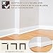 Symyda Flexible Quarter Round Molding (13 Ft / 156 Inch) - Waterproof Self Adhesive Trim for Floor Gaps & Bathtubs, Paintable Silicone Gap Cover for Floor & Bathtub, Easy No-Tool Installation