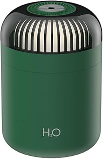 Humidificador colorido de luz nocturna con capacidad de tanque de 500 ml, para dormitorios para ayudar a reducir la sequedad y mejorar el sueño (verde)