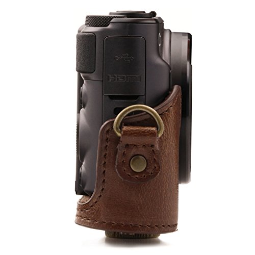 Funda de Cuero MegaGear para Canon PowerShot SX740 HS Negra miniatura 3