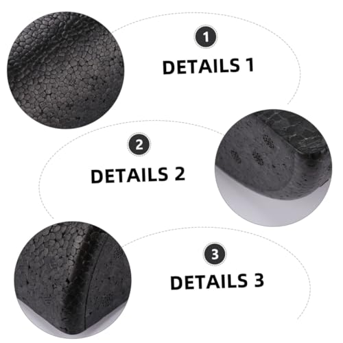 LALAFINA 2 piezas Semicircular Epp Yoga Roller Foam Columns para Masaje Muscular y Terapia, Accesorios de Yoga Levantados para Fitness y Masaje de Tejido Profundo miniatura 6
