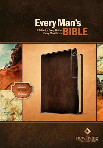 Every Man's Bible: New Living Translation, Deluxe Explorer Edition (LeatherLike, Brown) – Study...