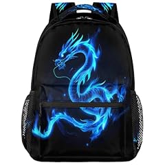 Abstract Blue Fire Dragon