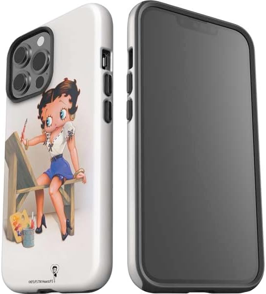 Skinit Impact Phone Case Compatible with iPhone 14 Pro Max - Officially Licensed Betty Boop The Artist Design
