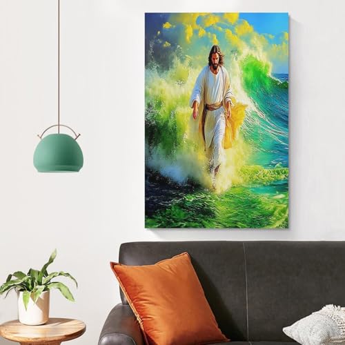 Art sacré Jésus Religion Murale tableau en toile pour cadeau de baptême