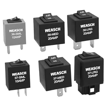 Weasch 9038 Relay Bypass Switch, Relay Tester, Fuel Pump Relay Bypass Switch Kit, Pack of 6 (1)