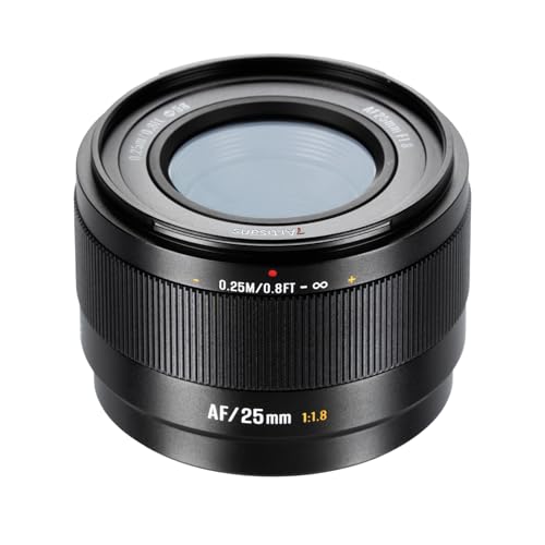 7artisans AF 25 mm F1.8 pour FX – Objectif compact 25 mm F1.8 avec STM-AF et baïonnette en métal pour X-T5, X-S20, X-E4 et plus (X-Mount)