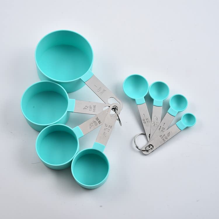 See full amazon price history chart for ZAVASIKA 8 Piece Measuring Cups and Spoon Set - Plastic Measuring Cup and Spoon with Stainless Steel Handle, Measuring Tool for Liquids and Solids (Blue) ZAVASIKA 8 Piece Measuring Cups and Spoon Set - Plastic Measuring Cup and Spoon with Stainless Steel Handle, Measuring Tool for Liquids and Solids (Blue) (B0C1K8F8HH) Amazon Price History, Amazon Price Tracker