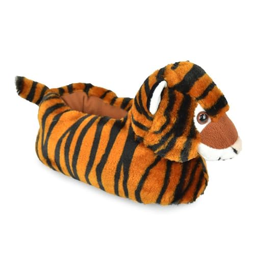 Image of A2Z 4 Kids Boys Girls Cute Animal Novelty Slippers Winter Plush Warm Slippers - SLPR AZ31954 Tiger 13/1 UK Ch