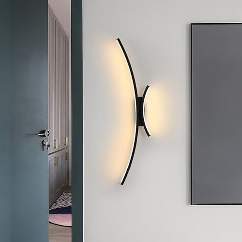 Apliques largo lineal de pared interior con tecnología LED para pasillo 6