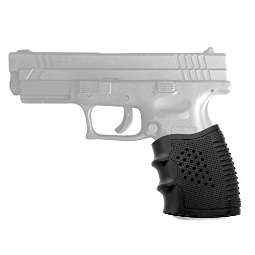 Tactical Rubber Grip Glove Sleeve Slip-On Ventilated Grip Grips For Glock (2 Pcs Black) #TOP4