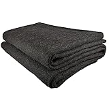 EPG Extra Large Wool Blanket with Zippered Bag | Warm, Comfortable, Stylish, Military | XL Queen/King - 72 x 92 in, 80% Wool, 5.35 lbs | Camping, Outdoor, Bedding, Emergency, Survival, Cabin, RV