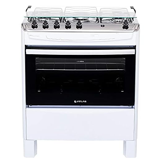 Fogão 5 bocas Branco Atlas New Fastcook com Acendimento Automático